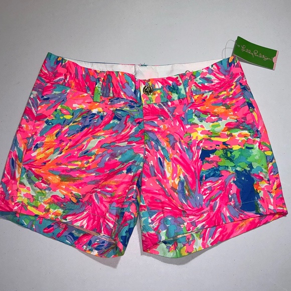 Lilly Pulitzer Callahan Shorts Palm Beach Coral 🦄 - Picture 14 of 15